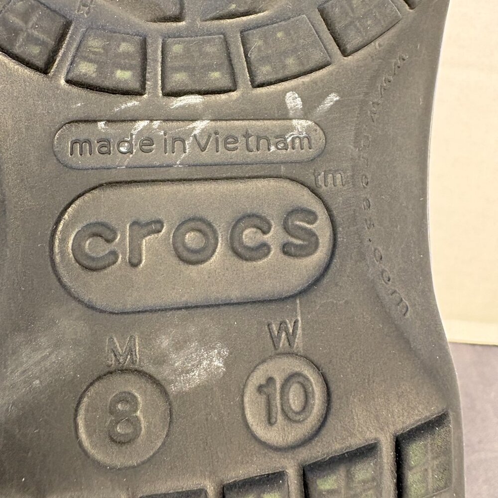 Crocs Sherpa Lined Clogs Cosmic Space Galaxy Print M:8 W:10 with Fuzzy Strap - Picture 9 of 9